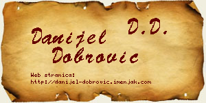 Danijel Dobrović vizit kartica